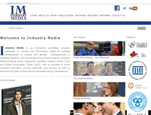 Tablet Screenshot of industrymedia.ca